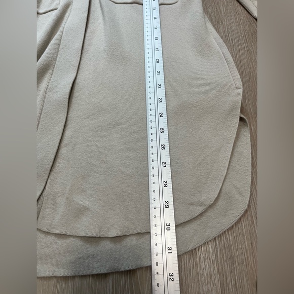 COS Grey Silk Knit Buttoned Long Cardigan Overshirt Oversized - Picture 5 of 8